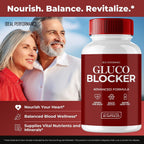Gluco Blocker Cápsulas, Suplemento General de Salud - Máxima Potencia, Fórmula Natural (60 Cápsulas)