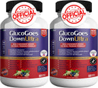 GlucoGoes Down Ultra – Complemento alimenticio, 120 cápsulas (Pack de 2 envases)