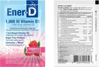 Ener-D Sugar Free Multivitamin Drink Mix - Sabor Frambuesa, 24 sobres