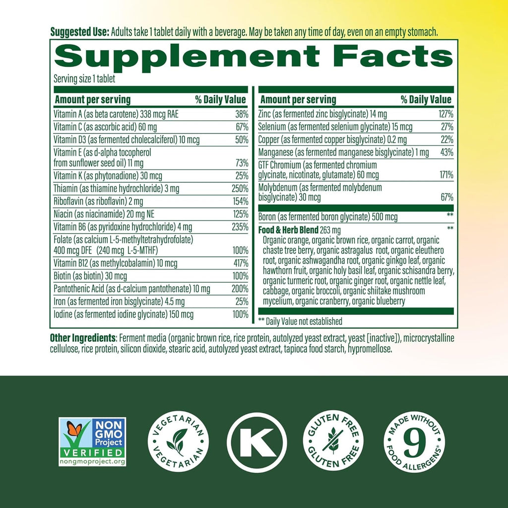 MegaFood Women Over 40 One Daily - Multivitamínico y Mineral para Mujeres 40+ (90 comprimidos)