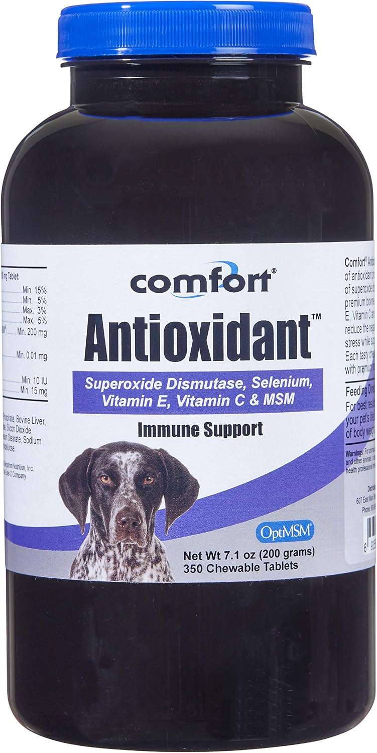 COMFORT Antioxidante para Perros – 350 Comprimidos – Apoyo Inmunitario y Reducción de Alergias Cutáneas