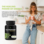 HUMANX Sulforafano+ 602mg - Suplemento de Brócoli y Moringa