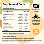 PYM Vitamin B Complex Mood Support Supplement (30 cápsulas) | Complejo B Metilado para el Estado de Ánimo y la Energía