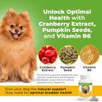 Only Natural Pet Canine Bladder Control - Suplemento para el control de la vejiga en perros - 90 comprimidos masticables (sabor a pavo natural)