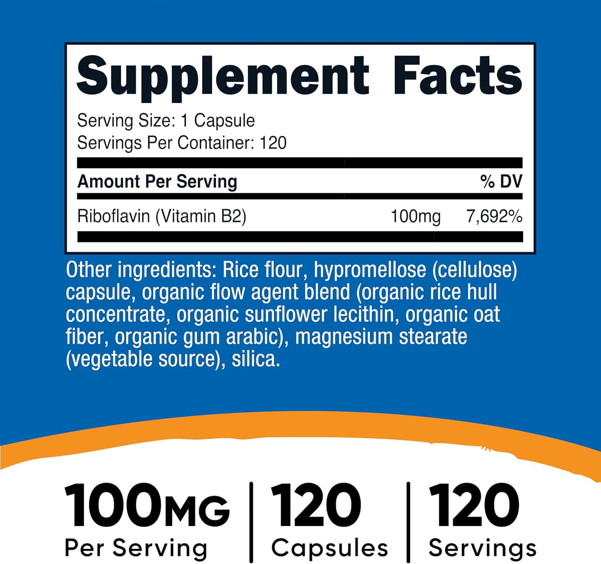 Nutricost Vitamina B2 (Riboflavina) 100mg, – Funcionamiento normal del sistema nervioso: Participa en la síntesis – Image 2