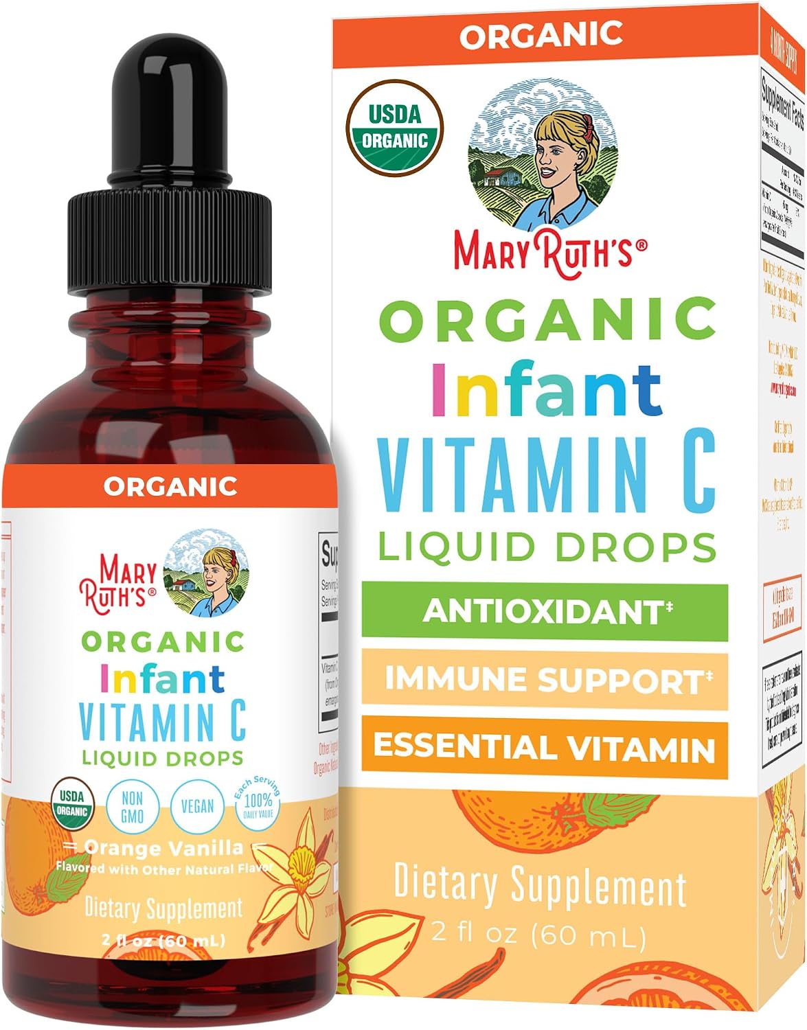 MaryRuth's Gotas Líquidas de Vitamina C Orgánica para Bebés (6-12 Meses)