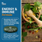 Dr. Tobias Multivitamínico Adulto - 180 Comprimidos Veganos con 42 Frutas y Verduras