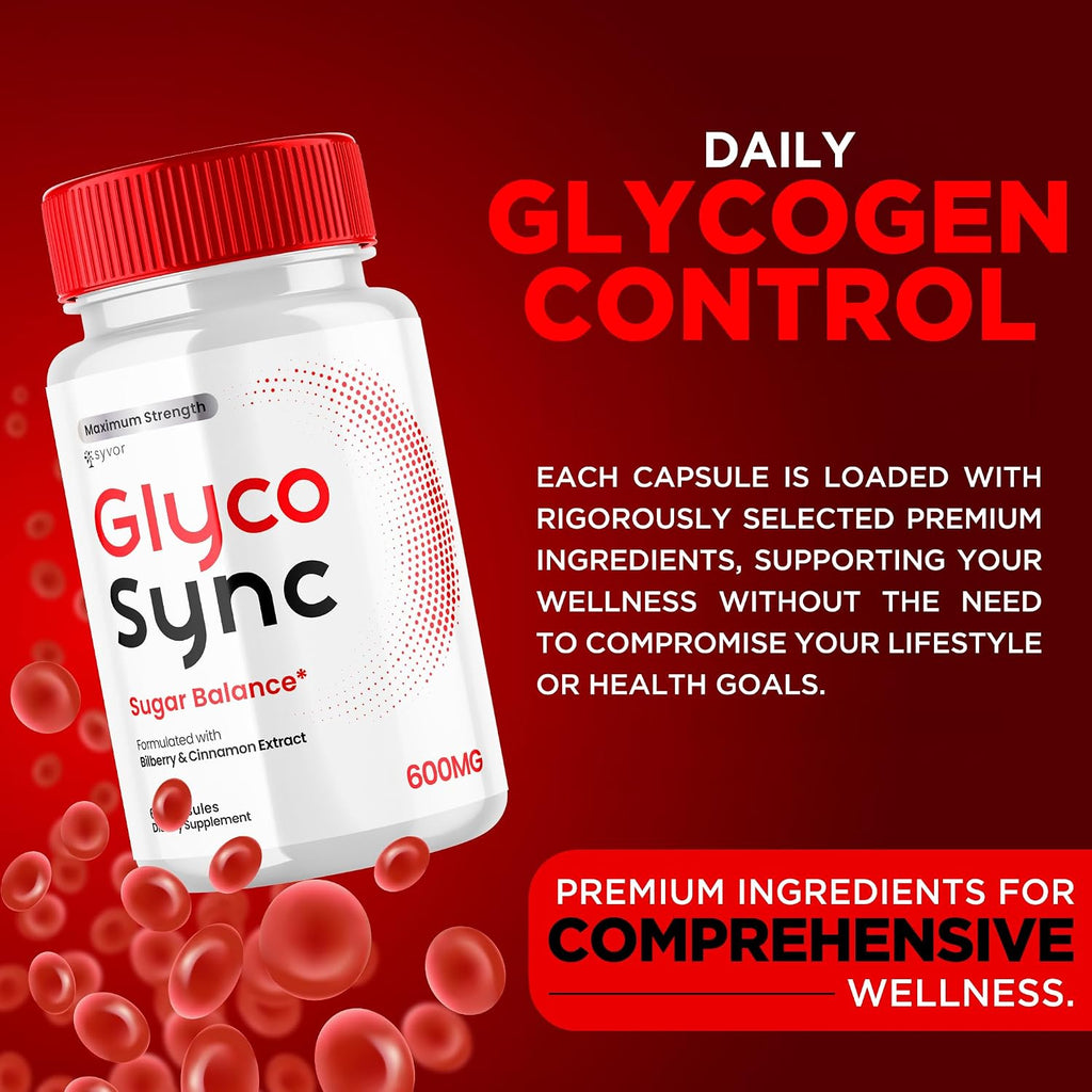 Glyco Sync Cápsulas (3 Pack) - Fórmula Avanzada de Equilibrio y Apoyo Articular con Ingredientes Naturales para Hombres y Mujeres, 180 Cápsulas