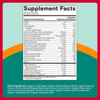 SmartyPants Vitaminas Prenatales Orgánicas para Mujeres - Gominolas Multivitamínicas con Probióticos, Metilfolato, Omega 3 (ALA), Vitamina D3, C, B12, B6, A, K2, Zinc y Colina - 120 unidades (30 días)