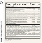Codeage Raw Vitamin B-Complex - Complejo de Vitaminas B con Probióticos y Enzimas - 60 Cápsulas
