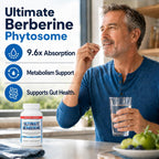 Ultimate Berberine Phytosome - 9.6X Absorción - Salud Metabólica Después de los 40