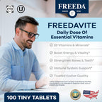 Freedavite - Multivitamínico Moderado para Hombres y Mujeres - 100 Comprimidos
