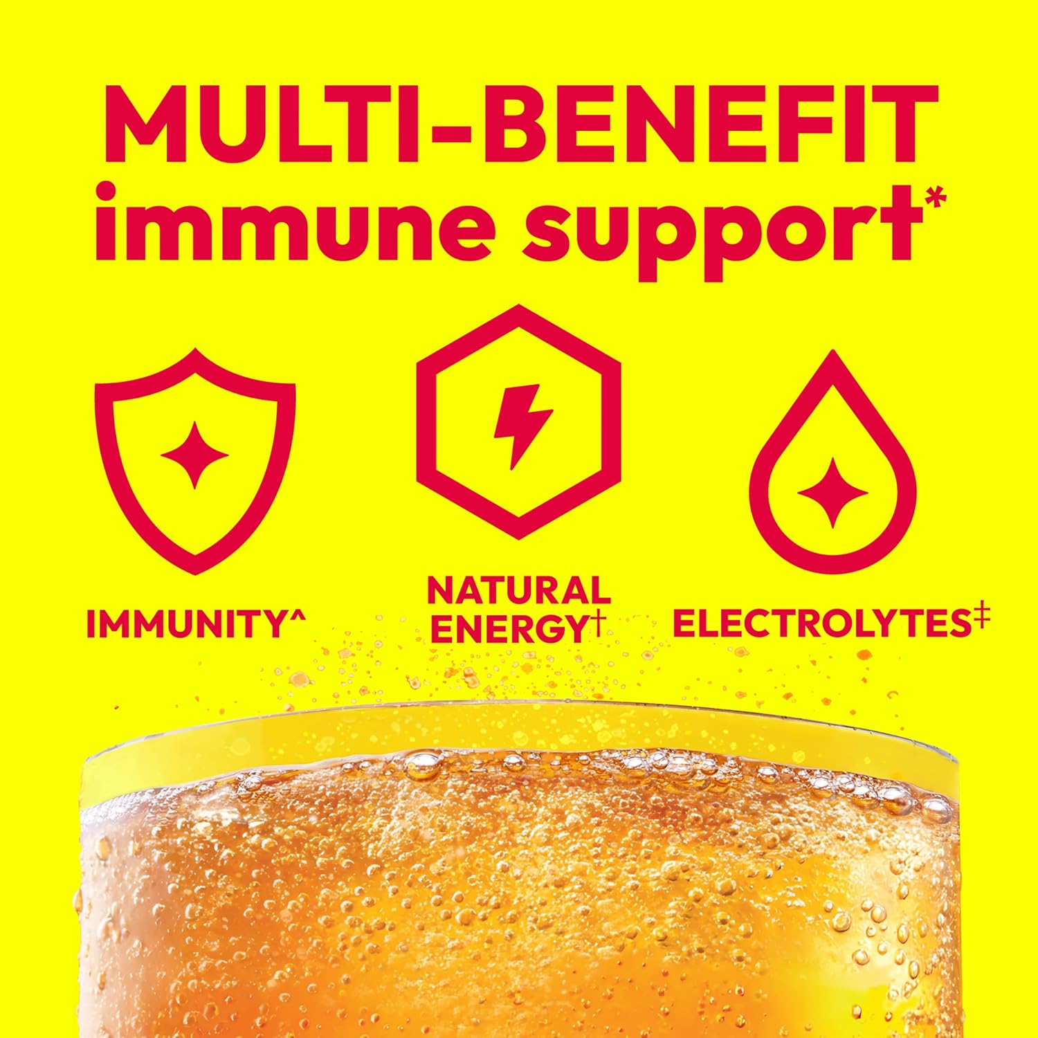 Emergen-C 1000 mg Vitamin C with Zinc and B Vitamins, Orange Flavor - 10 Packets
