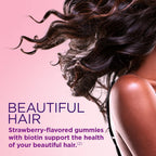Nature's Bounty Biotin Vitaminas para Cabello, Piel y Uñas Gomitas, 80 unidades