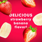 Vitafusion Smoothie +Proteína con Vitaminas C, D y B12 - Sabor Fresa y Plátano, 6 unidades (99g cada una)