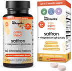 I’m Nutrients Calm Mind | Suplemento para Niños con Azafrán, Magnesio, Vitamina B6 y Zinc | Sabor Natural | 60 Comprimidos Masticables