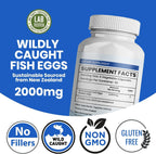 Wild Caught Fish Eggs 2,000mg - Huevas de Pescado Silvestre con Omega 3, EPA y DHA