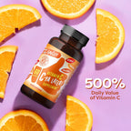 FlavCity Vitamina C C-Ya Later! Superfood-Derived Immunity Support - 500% Valor Diario (60 Cápsulas)