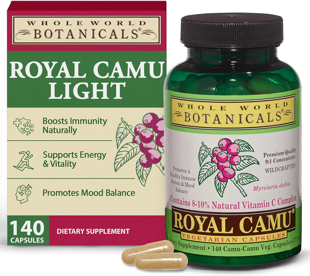 Whole World BOTANICALS Royal Camu, 140 Cápsulas