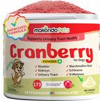 Complemento de Arándano para Perros con D-Manosa, Raíz de Malvavisco y Vitamina C – Apoyo Urinario y pH Normal – 173 Dosis