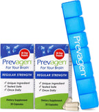Prevagen Regular Strength - 30 Cápsulas - Pack de 2 - Formulado para tu Cerebro - 10 mg de Apoaequorina y Vitamina D3 con Pastillero