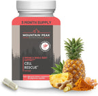 Mountain Peak Nutritionals Cell Rescue – Antioxidante con Cúrcuma, Jengibre y Bromelina – Apoyo Inmunológico y Salud Intestinal (90 Cápsulas)