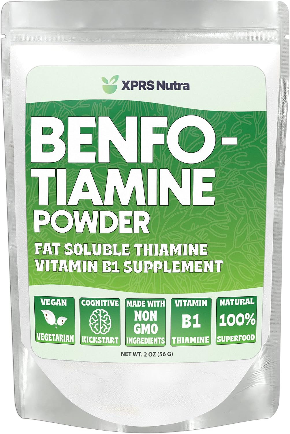 XPRS Nutra Benfotiamina (Tiamina Liposoluble) - Apoyo Cognitivo y Cardíaco - Vegano