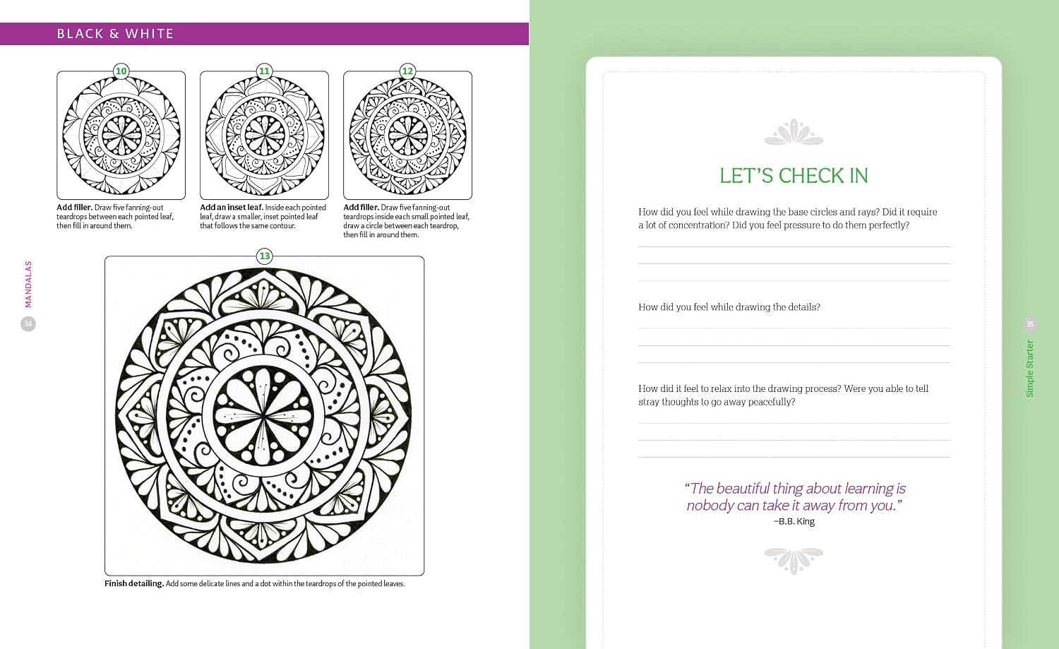 A Brilliant and Beautiful Guide to Drawing Mandalas: 30 Step-by-Step Tutorials to Discover the Meditative Magic of Drawing Repetitive Patterns