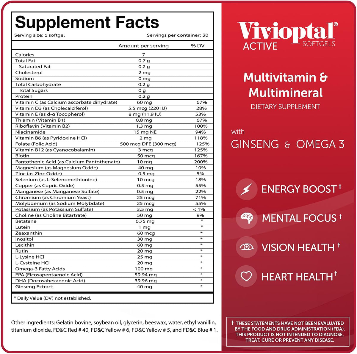 Vivioptal Active Multivitamínico con Ginseng – Ginseng: Conocido en la tradición herbal por sus propiedades – Image 6
