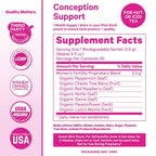 Pink Stork Organic Fertility Tea for Women, Sweet Mint, 15 Sachets