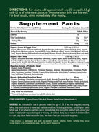 Nature's Truth Organic Greens Powder - Polvo de Superalimentos Orgánicos con Enzimas Digestivas y Prebióticos, Sabor Fresa Kiwi, 146 g