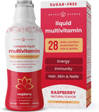 NutraChamps Complete Liquid Multivitamins | Sin Azúcar Añadido | Vitaminas para Mujeres, Hombres y Niños | Suplemento Multivitamínico Líquido Vegano | Energía, Inmunidad y Belleza