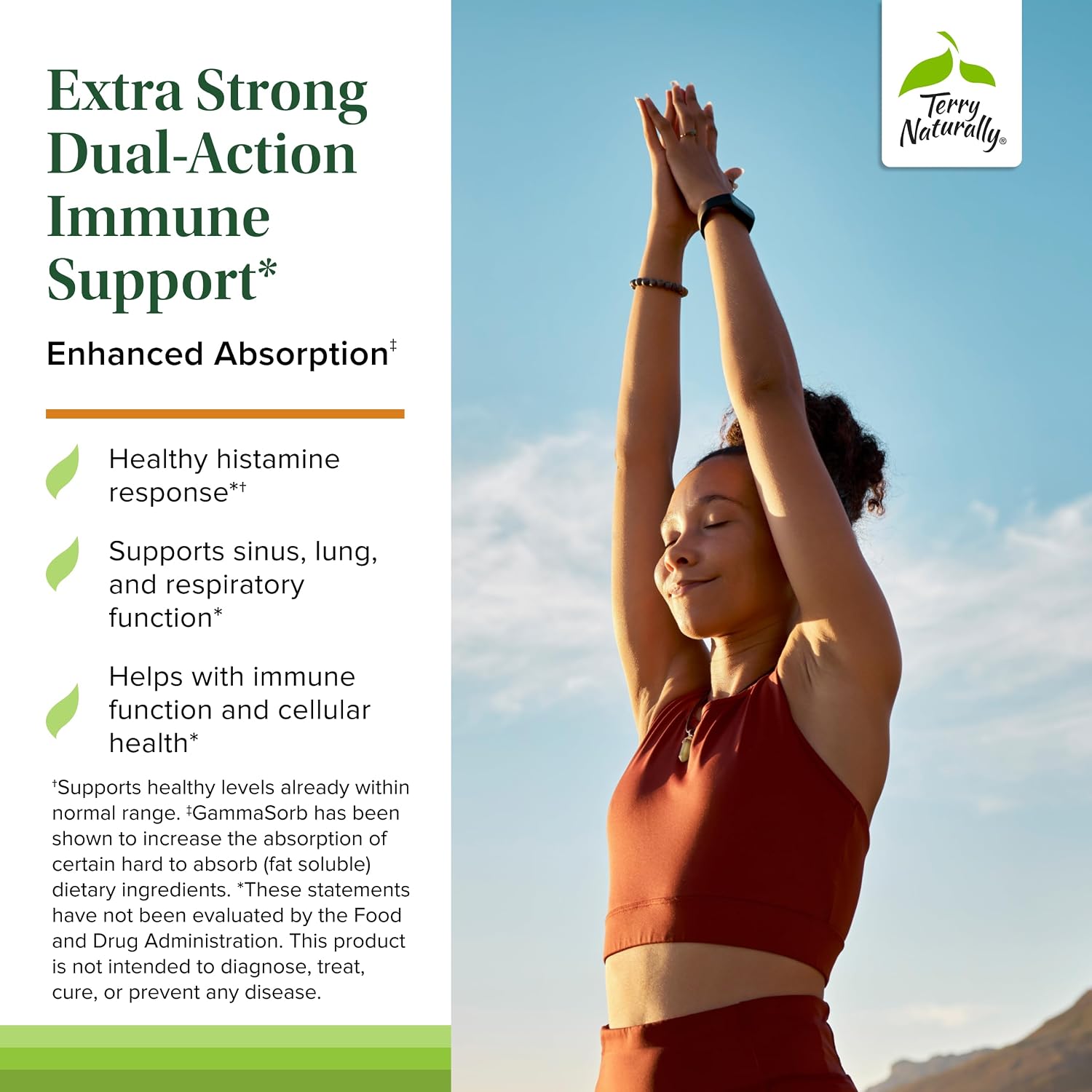 Terry Naturally EuroPharma Quercetin with Vitamin C Extra Strength - Ultra Absorption 60 Cápsulas