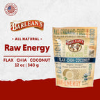 Organic Flax, Chia, and Coconut Seed Blend with 2,330 mg Omega-3 Fatty Acids, Fiber Supplement with Whole Chia Seeds and Ground Flax, 340g