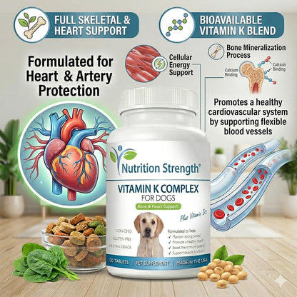 Complemento de vitamina K para perros - K1 y – Vitamina K2 como menaquinona-4 (MK4): Actúa rápidamente en el – Image 6