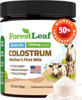 ForestLeaf Colostrum en Polvo 50% IgG, Concentración Pura, de Pasto, Sin Sabor, 45 Porciones