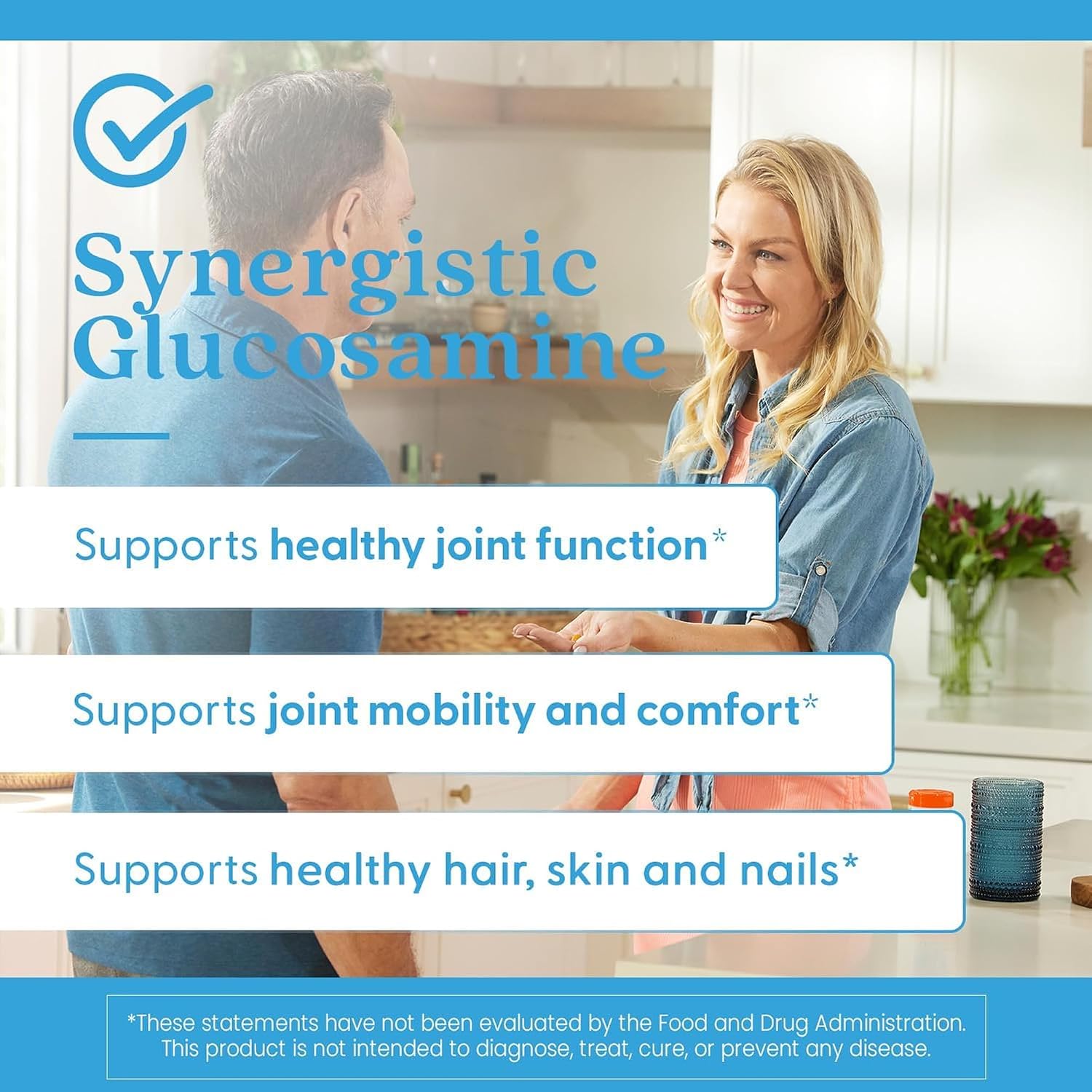 Doctor's Best Fórmula Sinérgica de Glucosamina con MSM, 180 Cápsulas