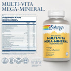 SOLARAY Multi-Vita Mega-Mineral Multivitamin for Men and Women, 120 Capsules