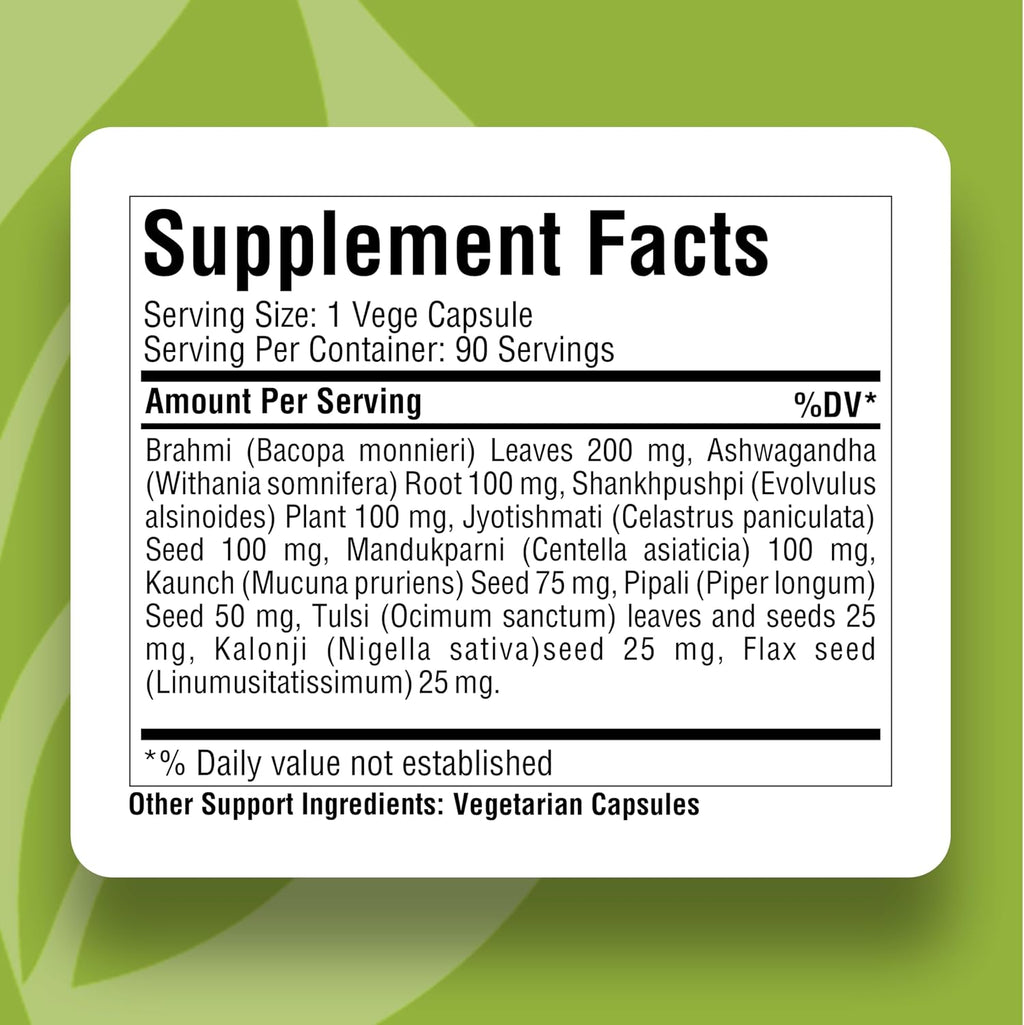 Herbsforever Omega Mente - 90 Cápsulas Vegetales, 800 mg