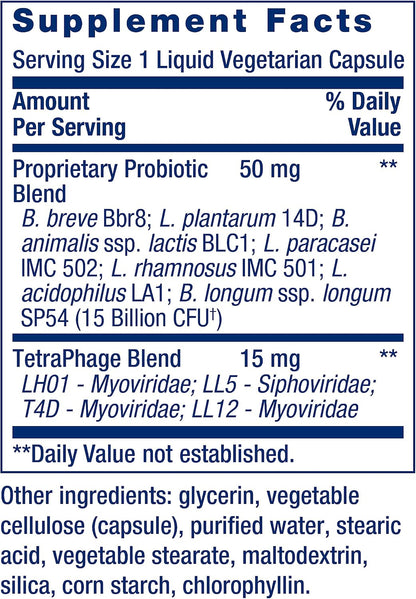 Life Extension FLORASSIST GI with Phage Technology - Probiótico Digestivo, 90 Cápsulas Vegetales – Image 3