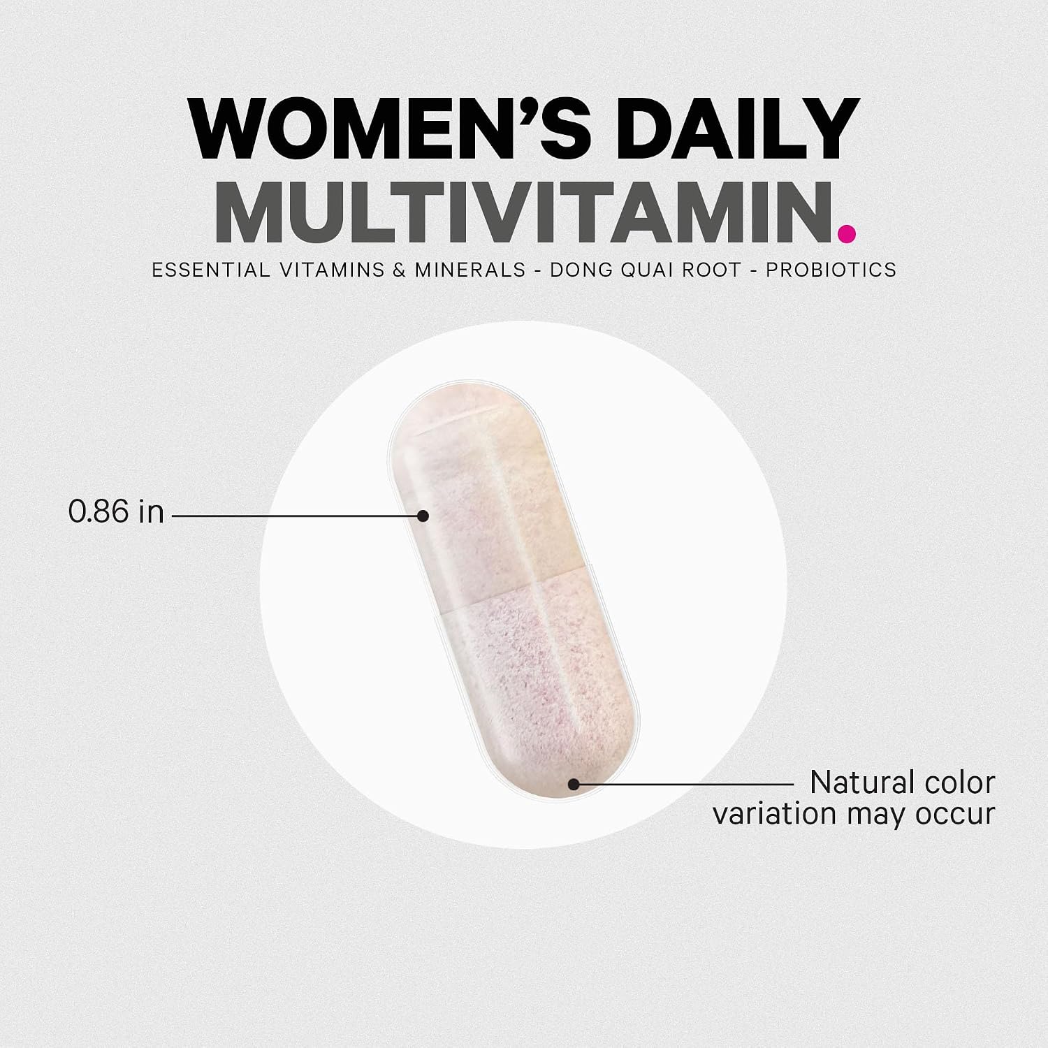 Codeage Women’s Multivitamin – Multivitamínico Completo para Mujeres con Vitaminas, Minerales, Dong Quai y Probióticos – 30 Cápsulas