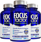 Focus Factor Nutrition for The Brain – Suplemento para Memoria y Concentración, 150 Comprimidos