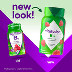 Vitafusion Vitamin B12 Gummies 1000 mcg - 60 Adult Gummies - Raspberry Flavor