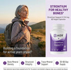 AOR Strontium Support II 341mg, 60 Cápsulas Veganas - Citrato de Estroncio para la Estructura Ósea