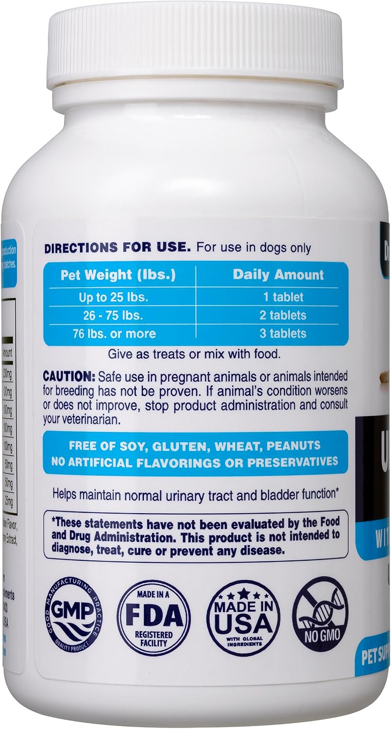 Dr. Oscar Suplemento Urinario para Perros con Arándano, D-Manosa e Hibisco - 90 Comprimidos Masticables