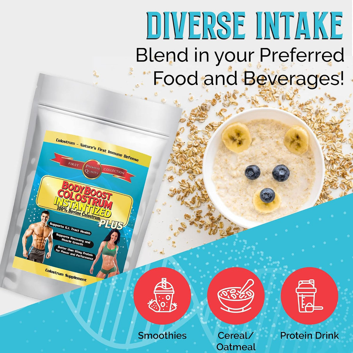BodyBoost Colostrum Instantized en Polvo, – Avena, yogur o cereales – Image 8