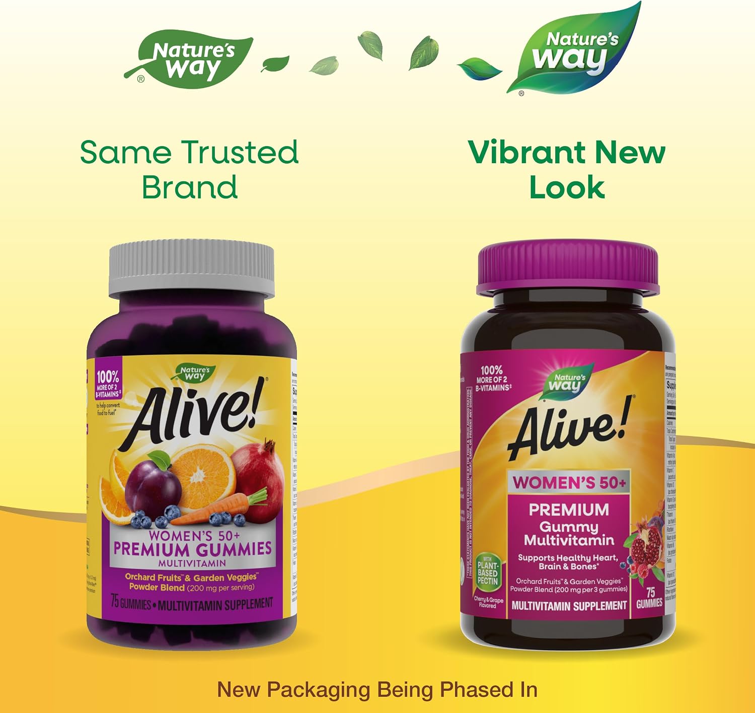 Nature's Way Alive! Multivitamínico prémium en gomitas para mujeres de 50+