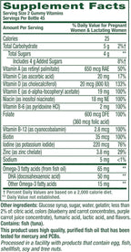 Vitafusion Prenatal Gummies - Vitaminas Prenatales en Gominolas, Sabor Frambuesa Limón, 90 Unidades