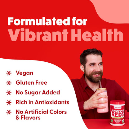 Feel Great Organic Superfood Reds Powder - Remolacha, Frutas y Verduras - Apoyo Digestivo y Antioxidante – Image 5