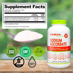 NutriBiotic Ascorbato Sódico Vitamina C en Polvo Tamponada, 454 g (16 oz)